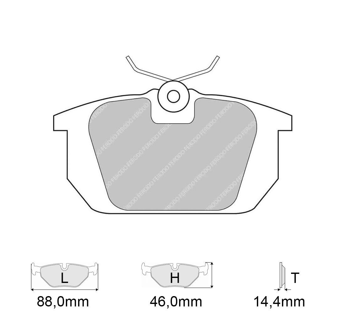 Brake Pads FERODO FCP409 Model