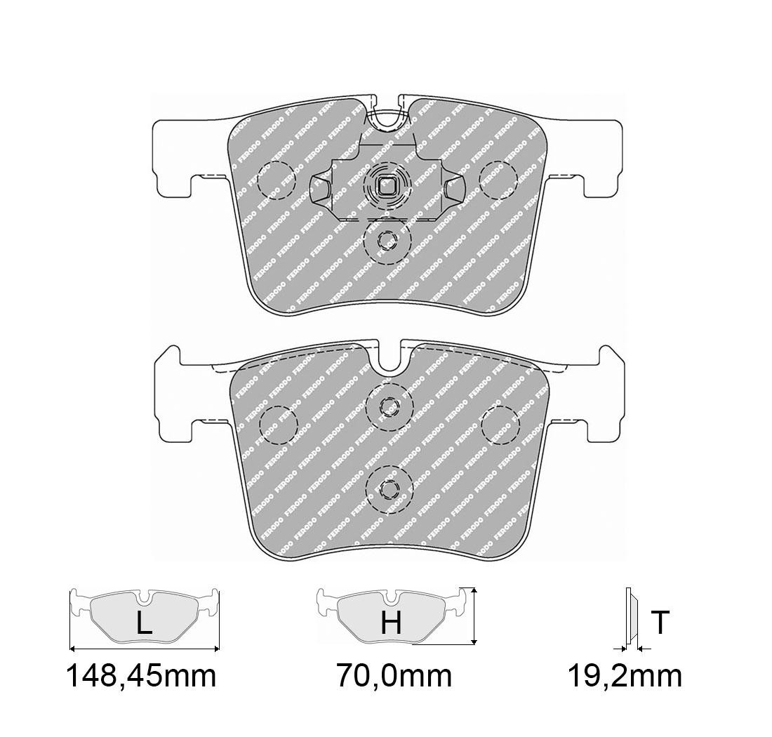 Brake Pads FERODO FCP4394 Model