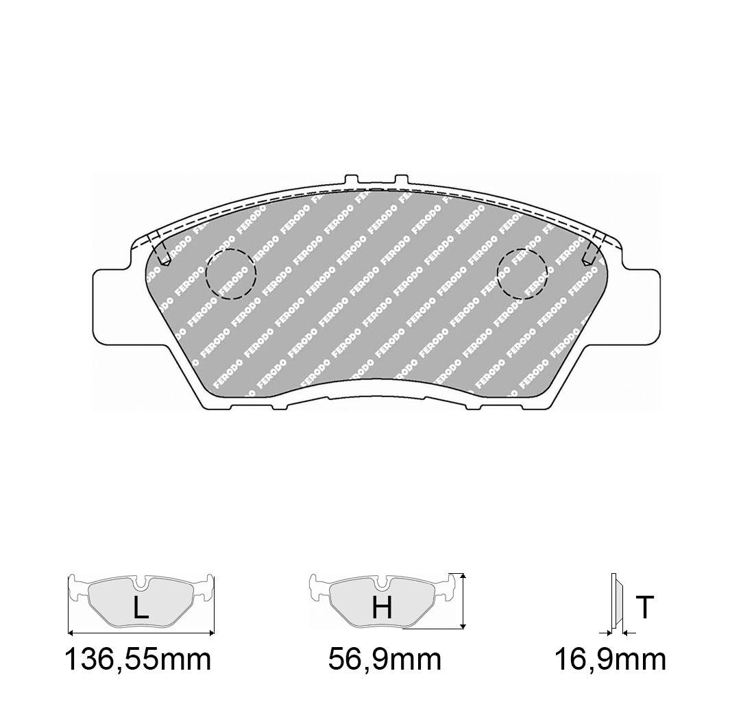 Brake Pads FERODO FCP4404 Model