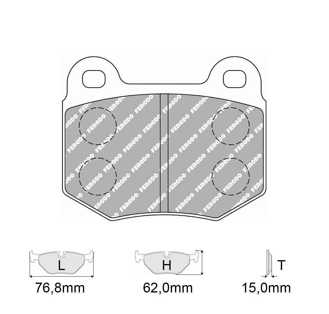 Brake Pads FERODO FCP448 Model