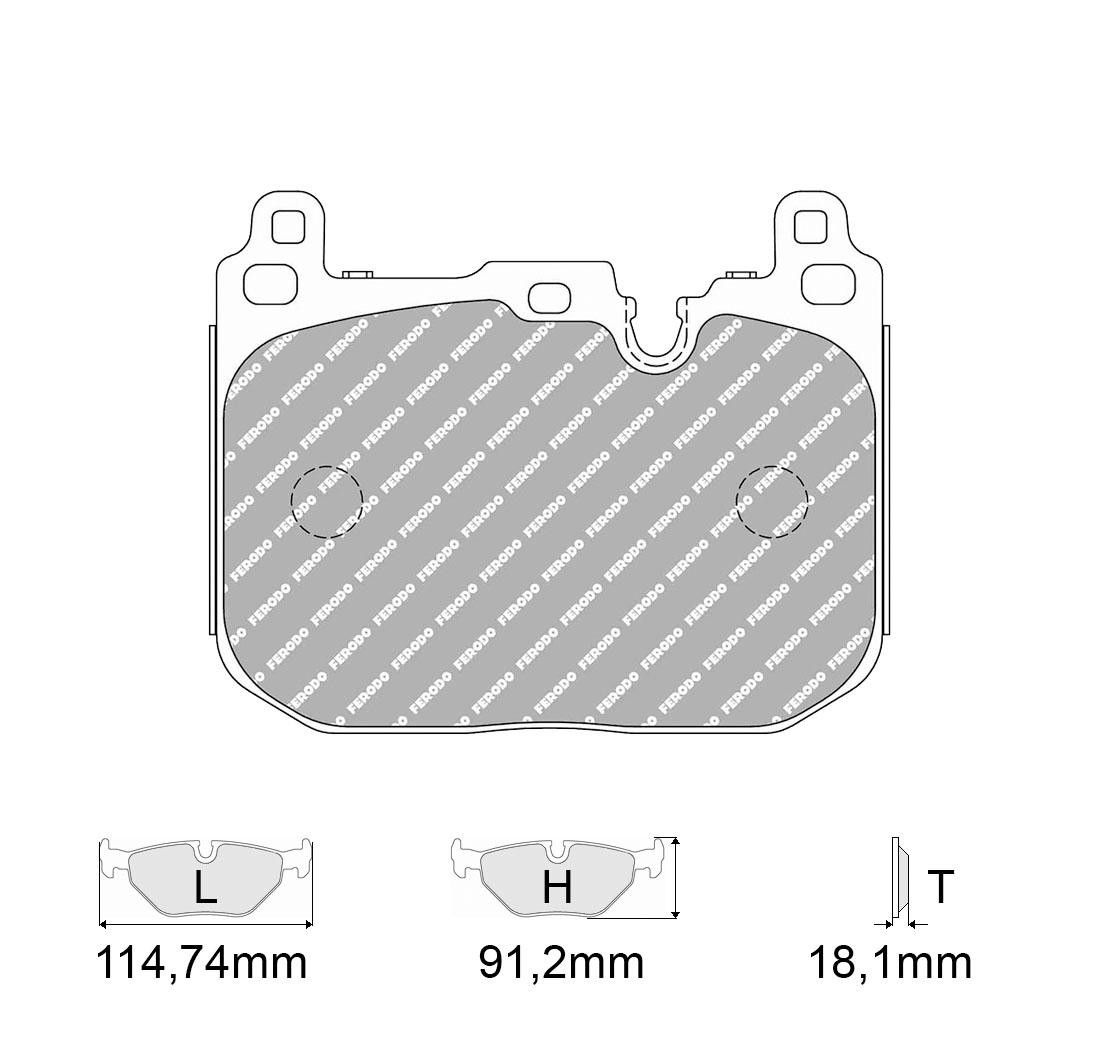 Brake Pads FERODO FCP4611 Model