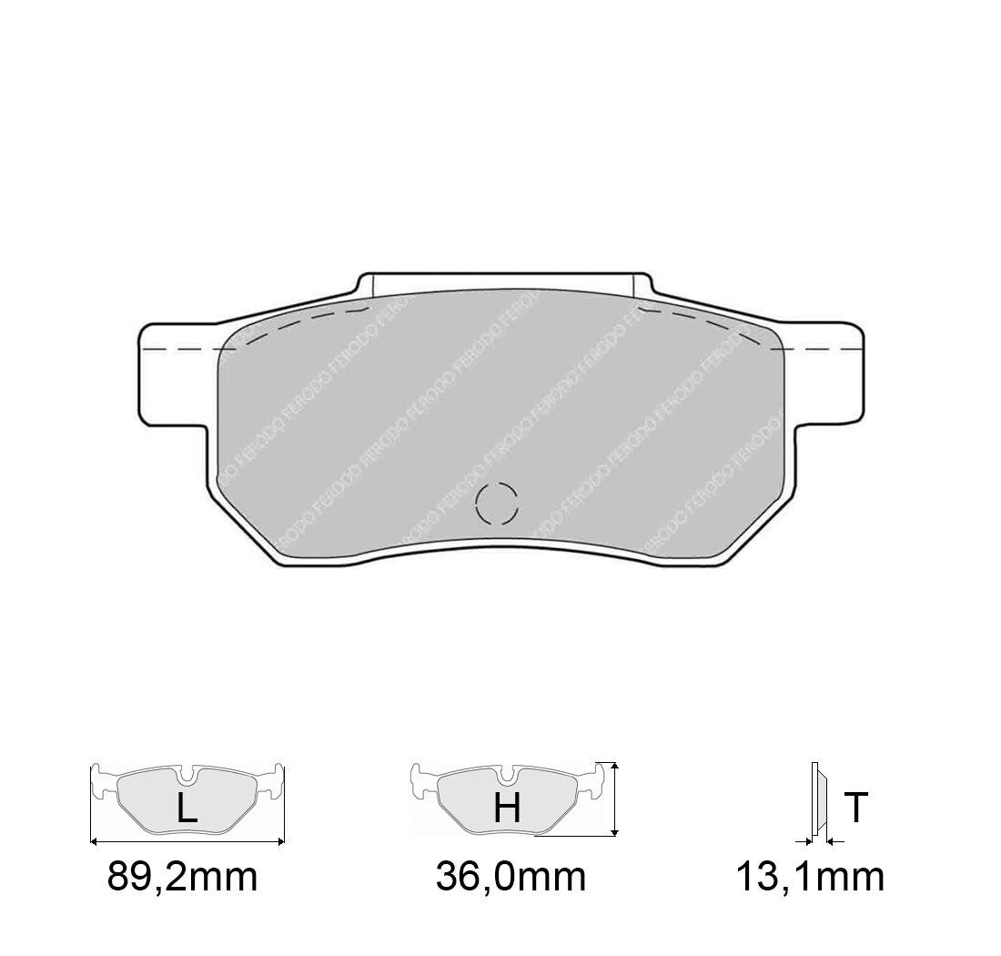Brake Pads FERODO FCP472 Model
