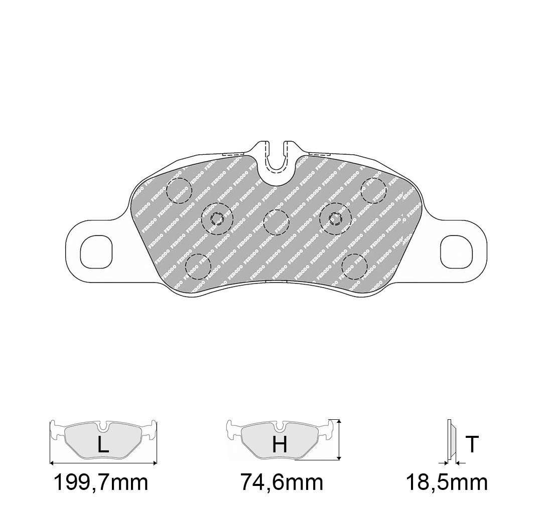Plaquettes de frein FERODO Modèle FCP4805