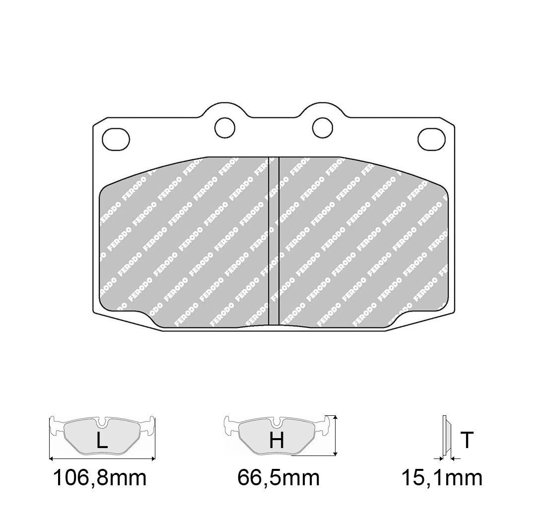 Brake Pads FERODO FCP483 Model