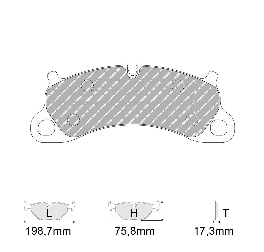 Brake Pads FERODO FCP4955 Model