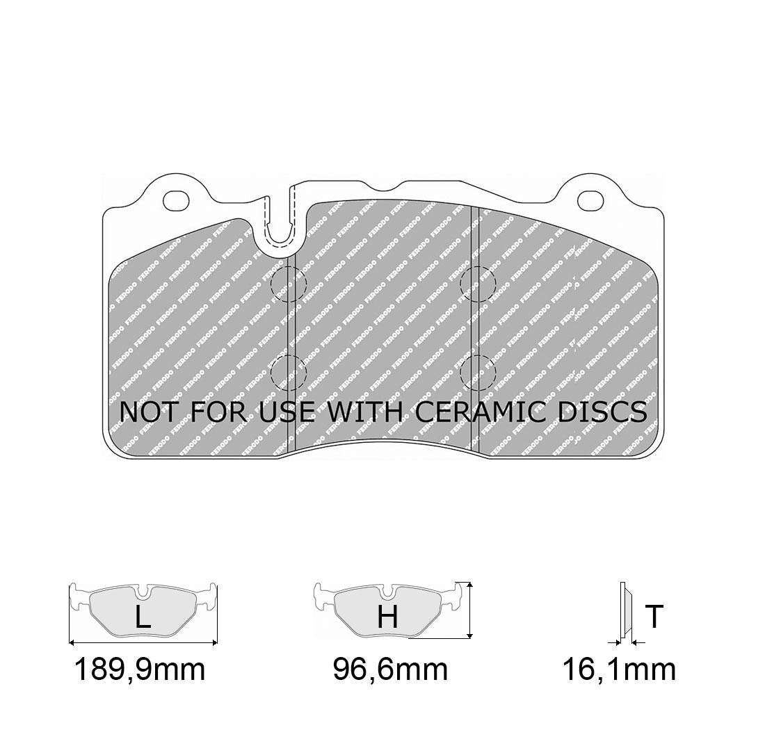 Plaquettes de frein FERODO Modèle FCP5030