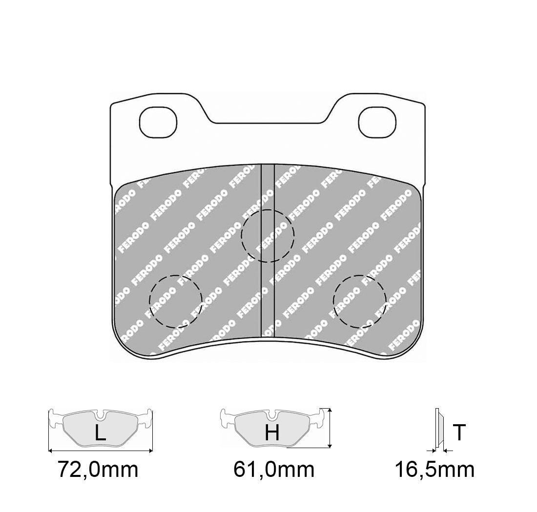 Plaquettes de frein FERODO Modèle FCP535