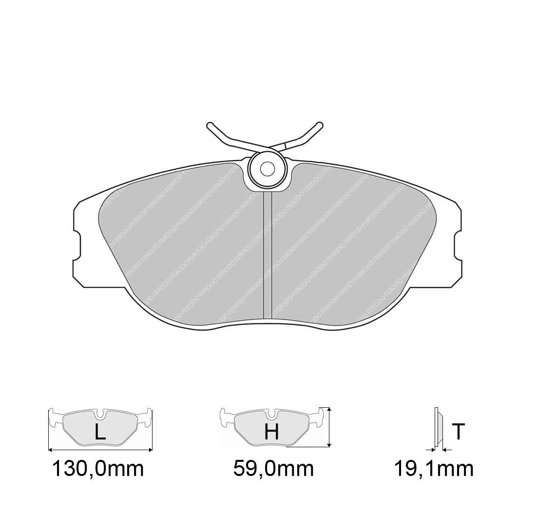 Brake Pads FERODO FCP565 Model