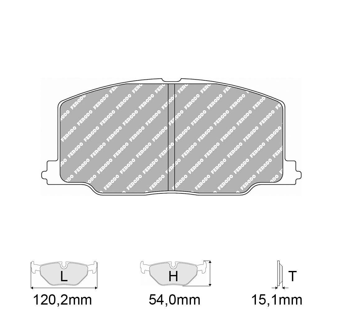 Brake Pads FERODO FCP602 Model