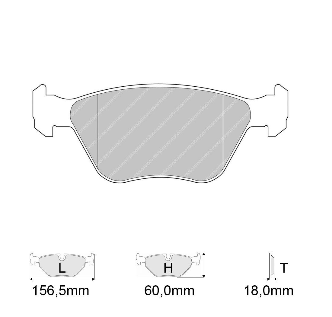 Brake Pads FERODO FCP685 Model