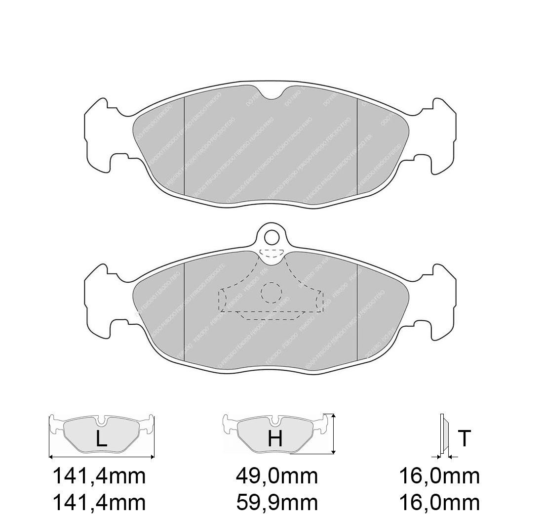 Brake Pads FERODO FCP732 Model