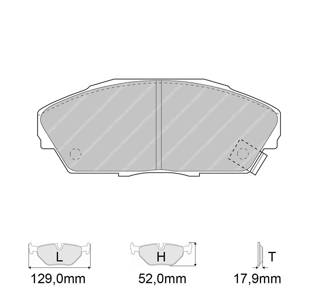 Brake Pads FERODO FCP748 Model