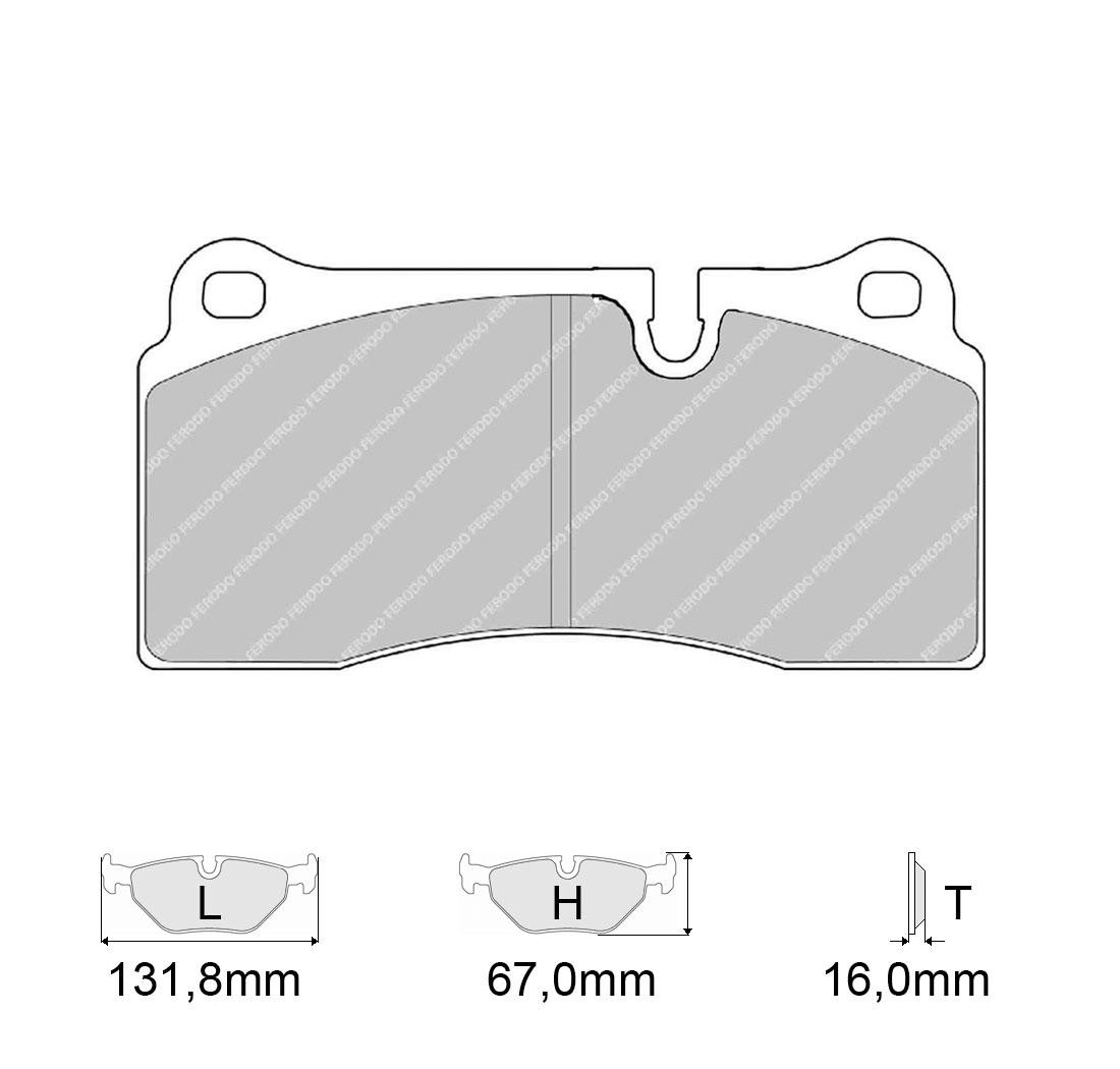 Plaquettes de frein FERODO Modèle FRP3028