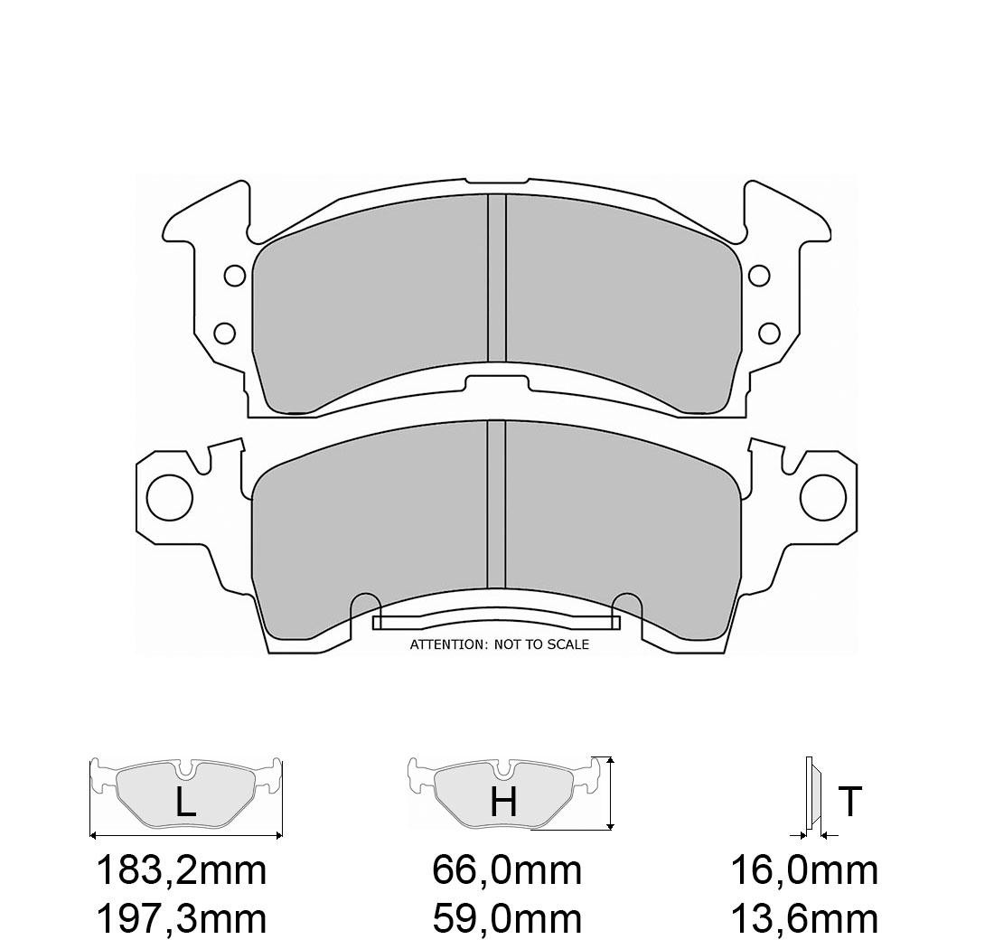 Plaquettes de frein FERODO Modèle FRP3057