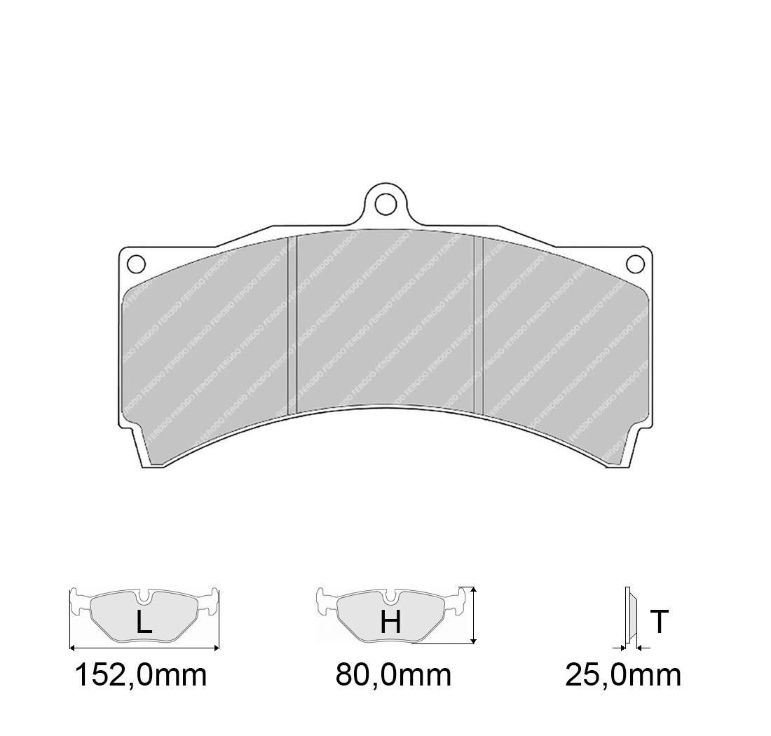 4 brake pads set - FERODO