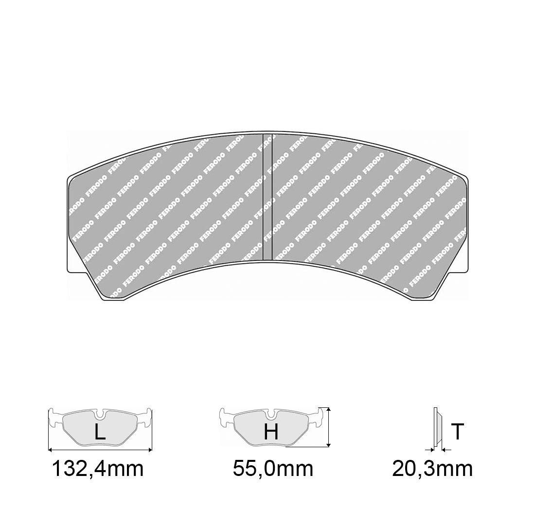 Plaquettes de frein FERODO Modèle FRP3073