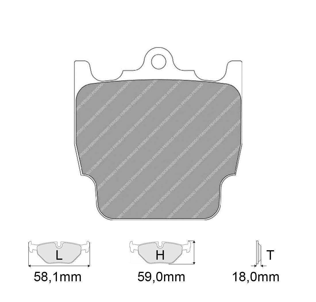 Plaquettes de frein FERODO Modèle FRP3074