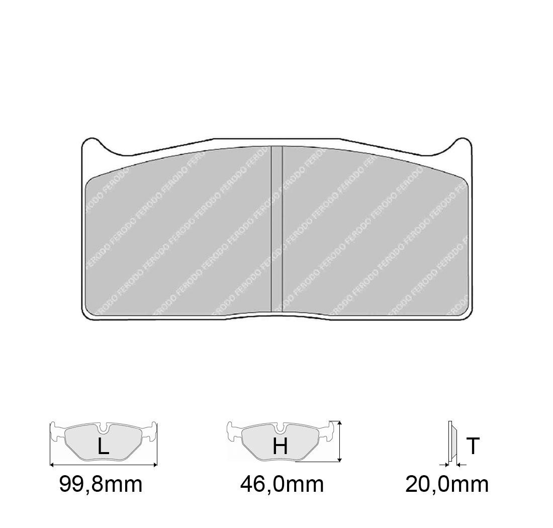 4 brake pads set - FERODO