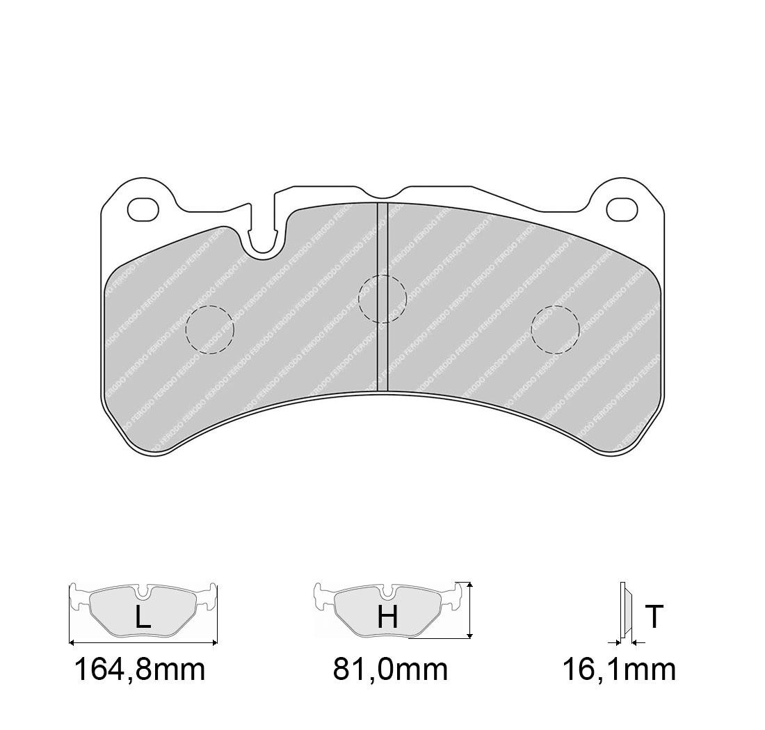 4 brake pads set - FERODO
