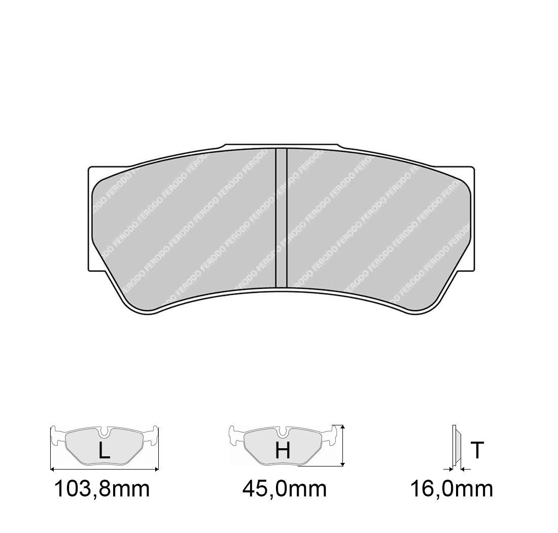 Plaquettes de frein FERODO Modèle FRP3103