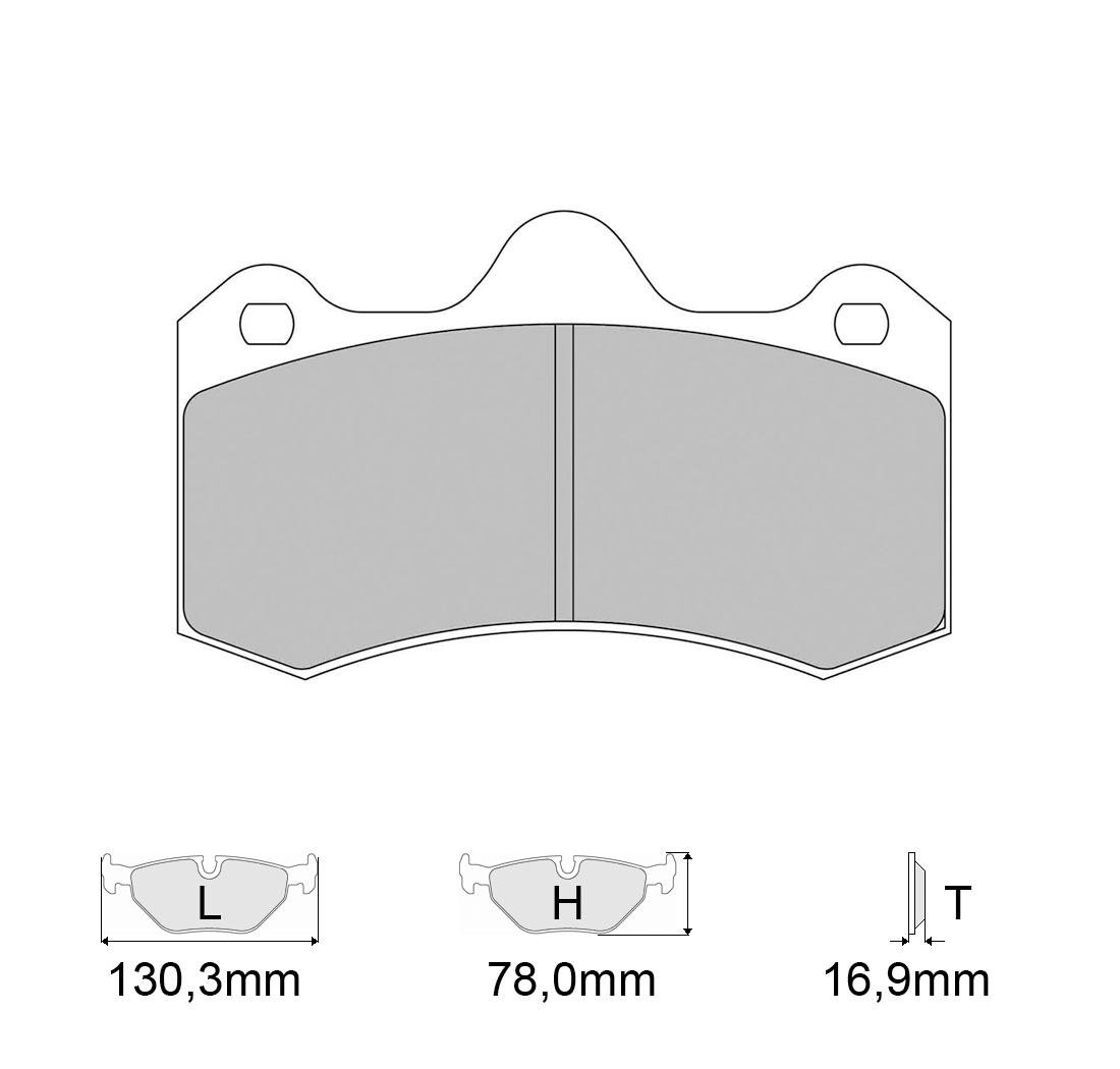 Plaquettes de frein FERODO Modèle FRP3107