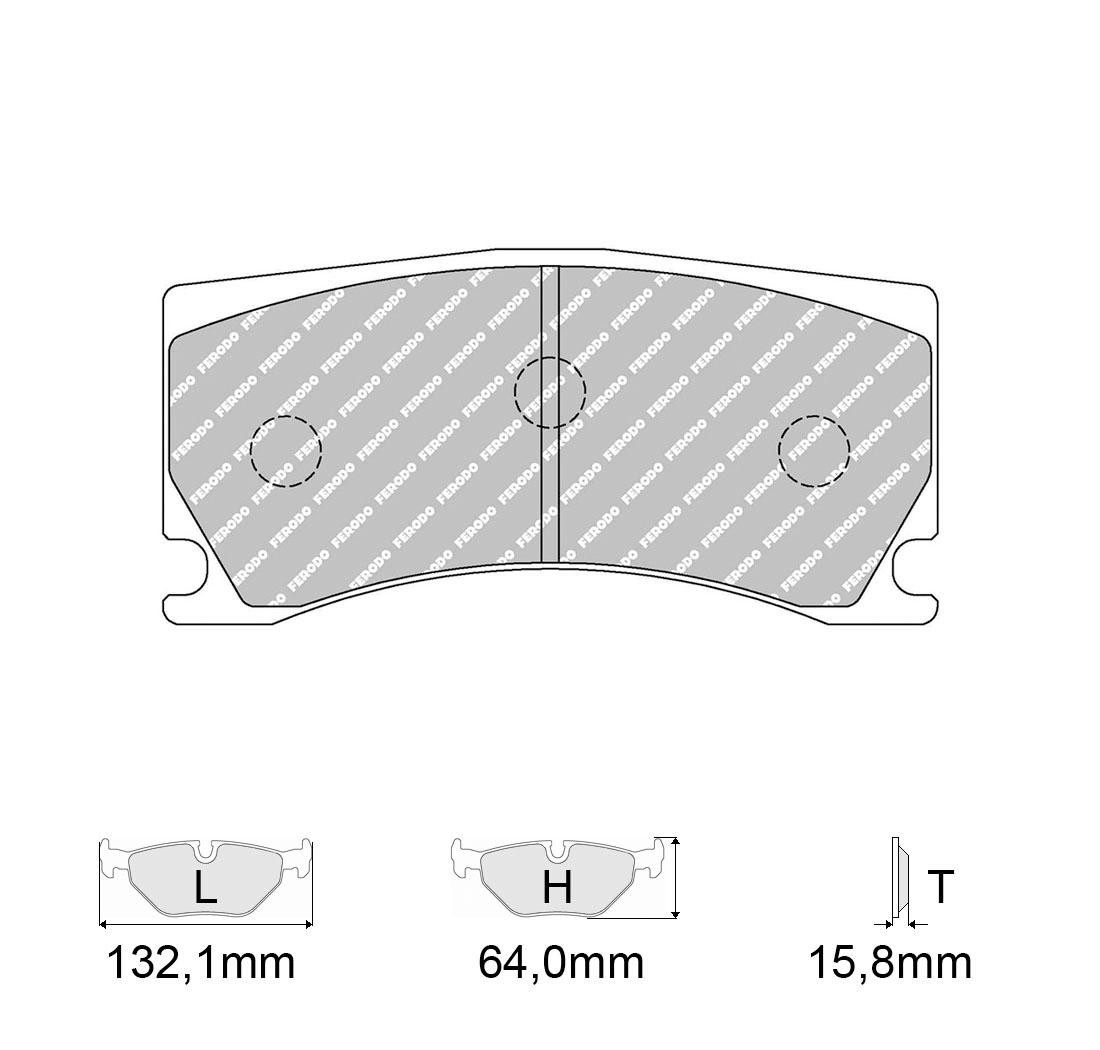 Plaquettes de frein FERODO Modèle FRP3135