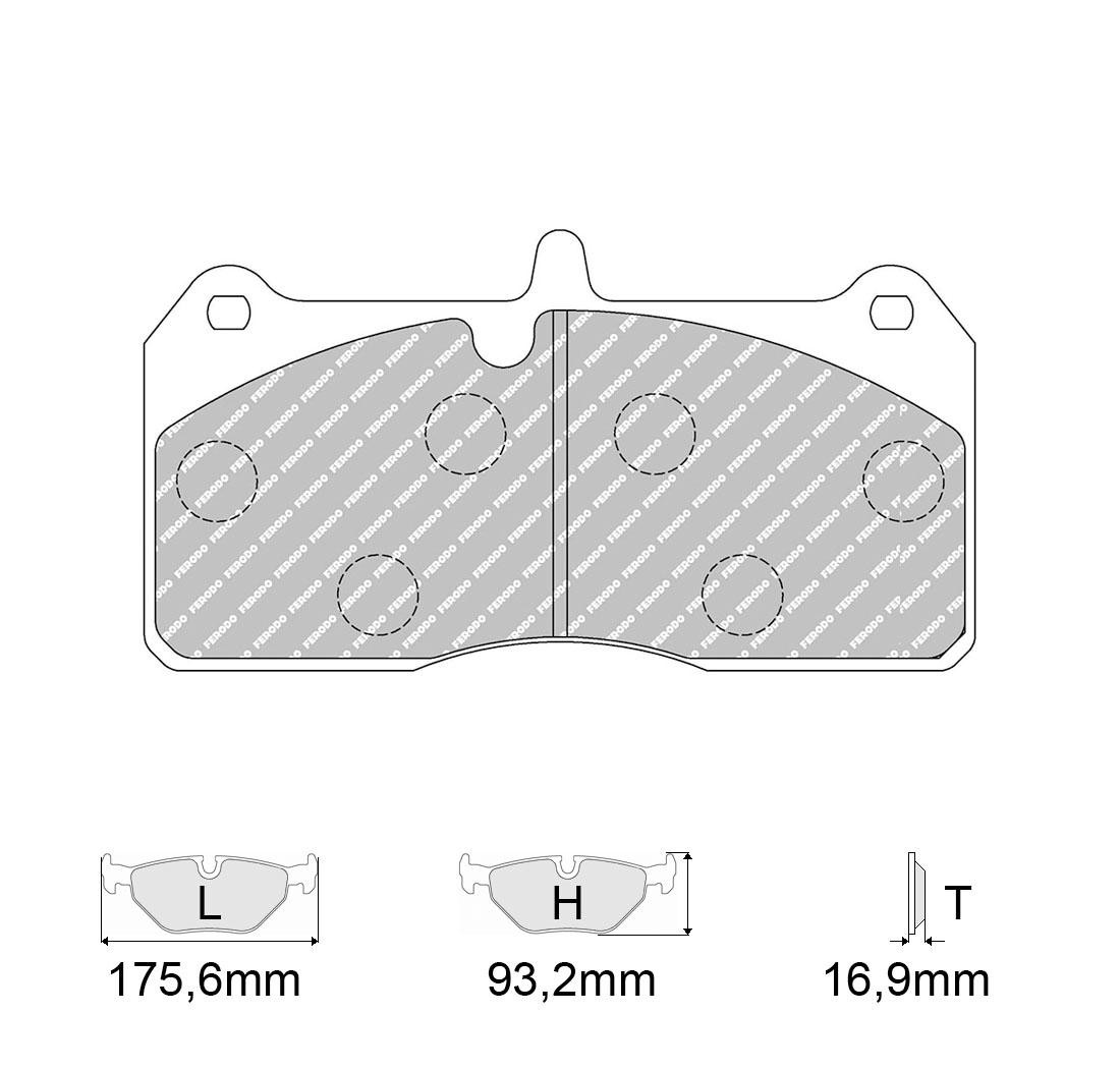 Plaquettes de frein FERODO Modèle FRP3136