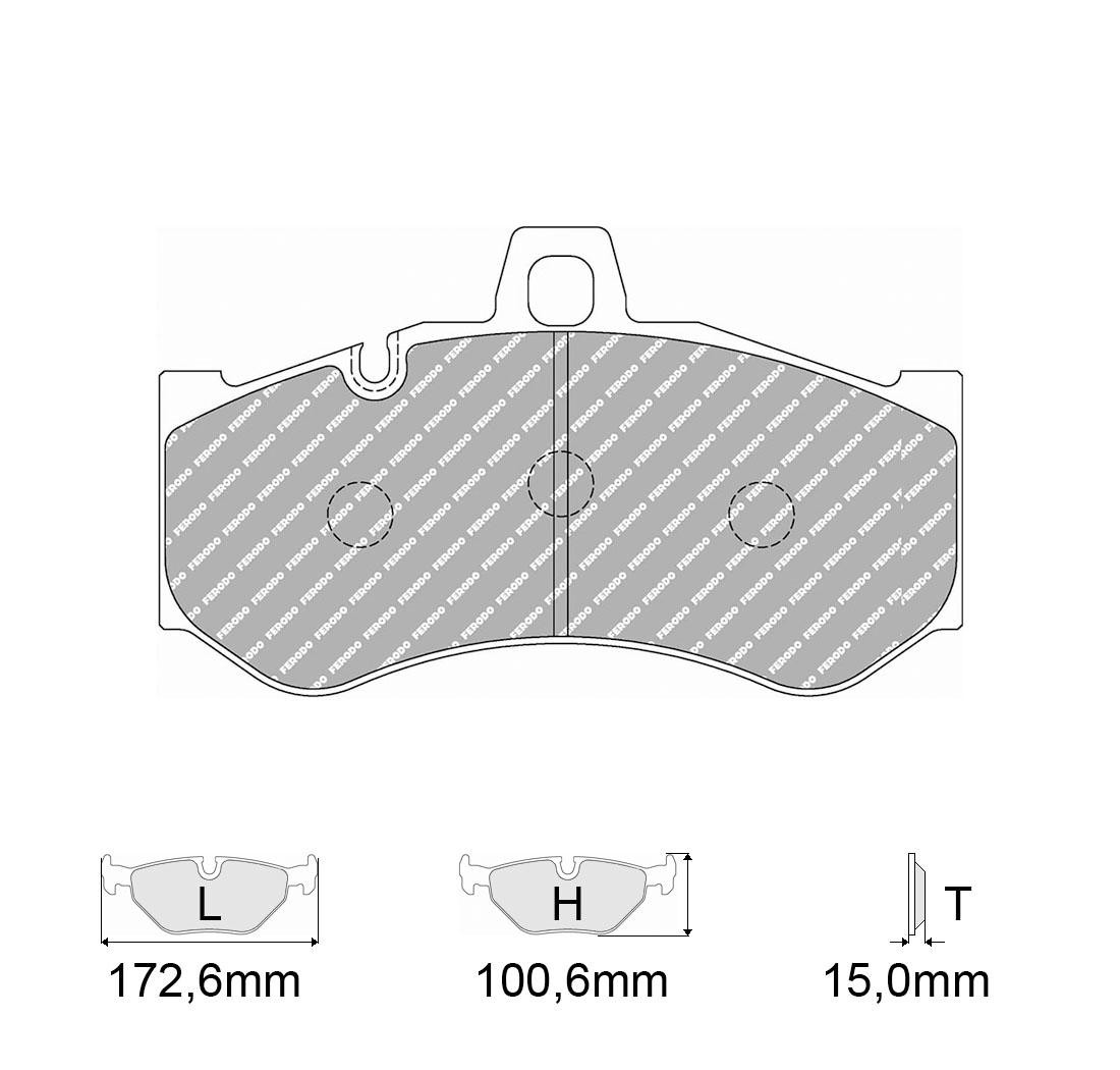 Plaquettes de frein FERODO Modèle FRP3141