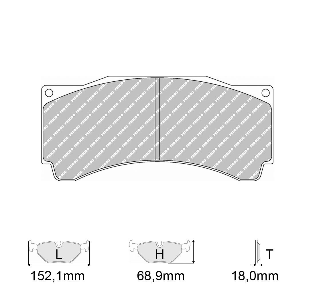 Plaquettes de frein FERODO Modèle FRP3144