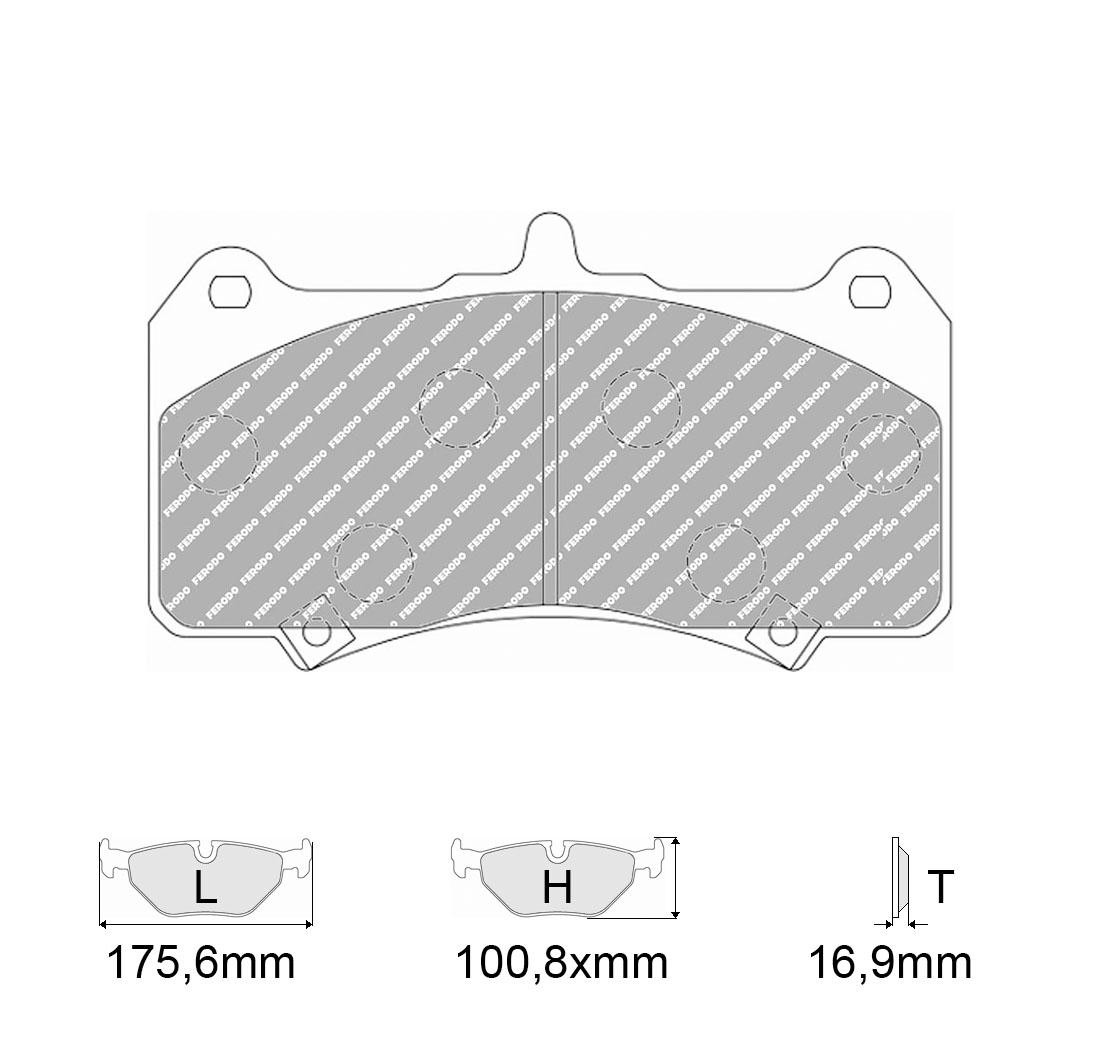 Plaquettes de frein FERODO Modèle FRP3147