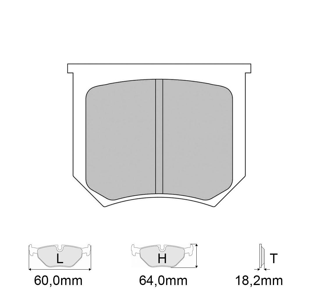 Plaquettes de frein FERODO Modèle FRP5002