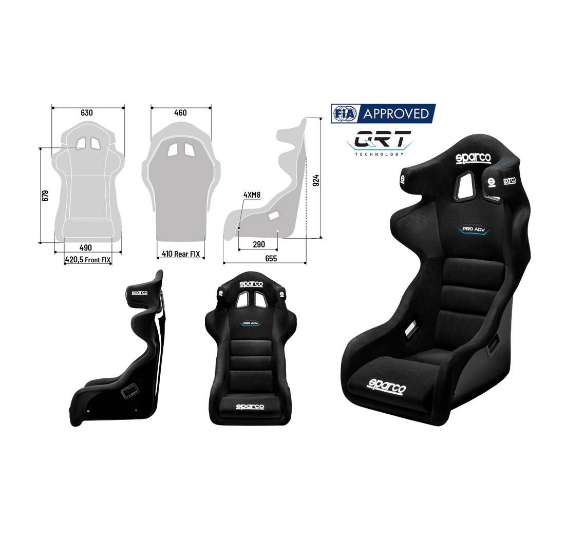 Asiento Sparco PRO ADV QRT negro