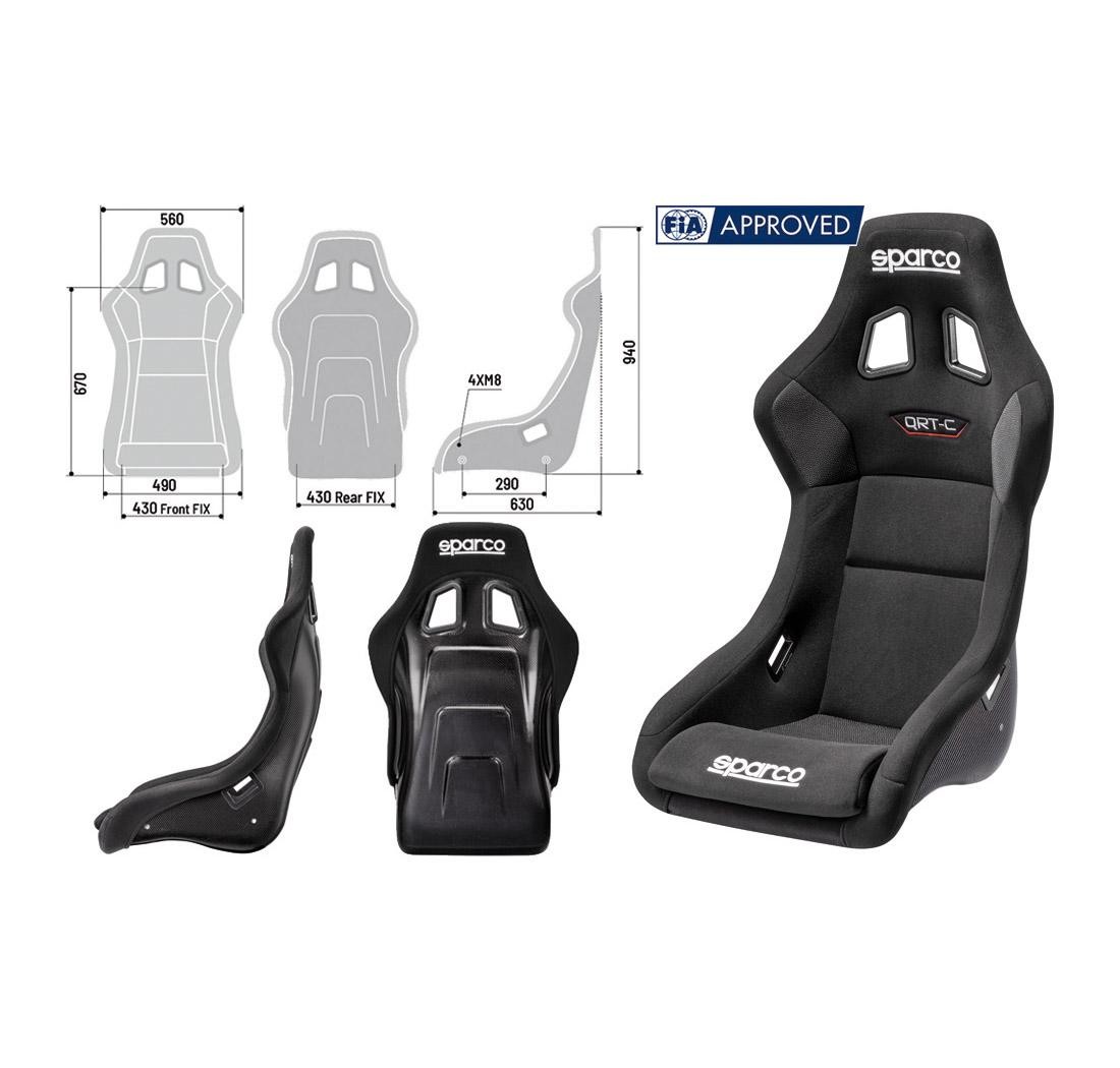 Sparco seat QRT-C Carbon black