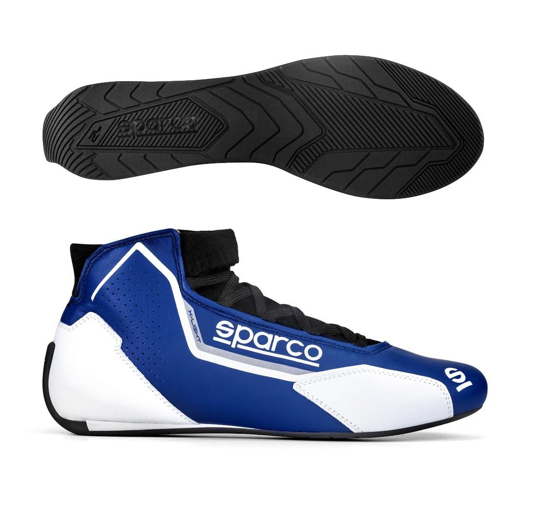 Sparco race shoes X-LIGHT, navy blue/white - Size 37