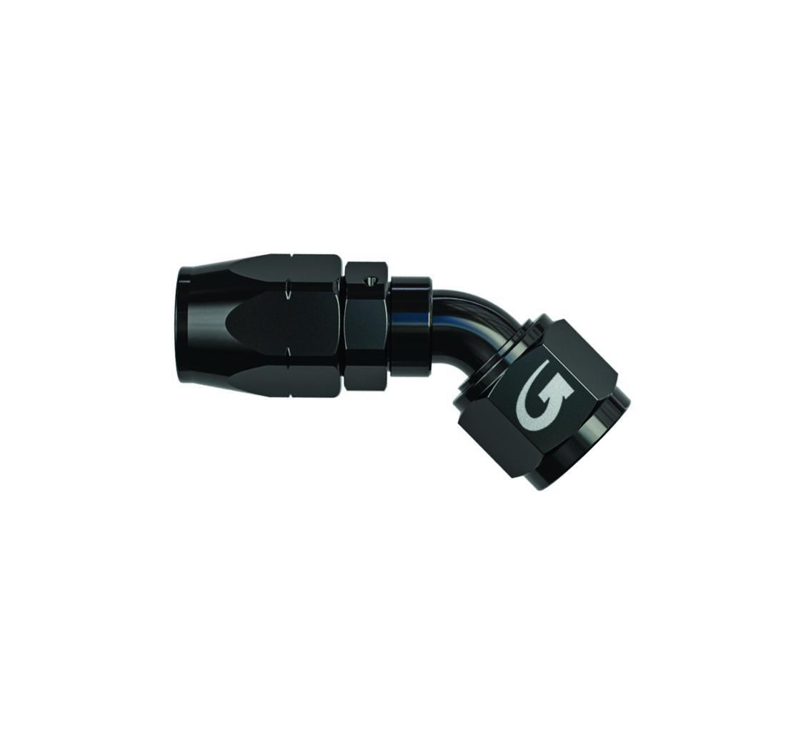 Raccord Femelle 45°  JIC - noir