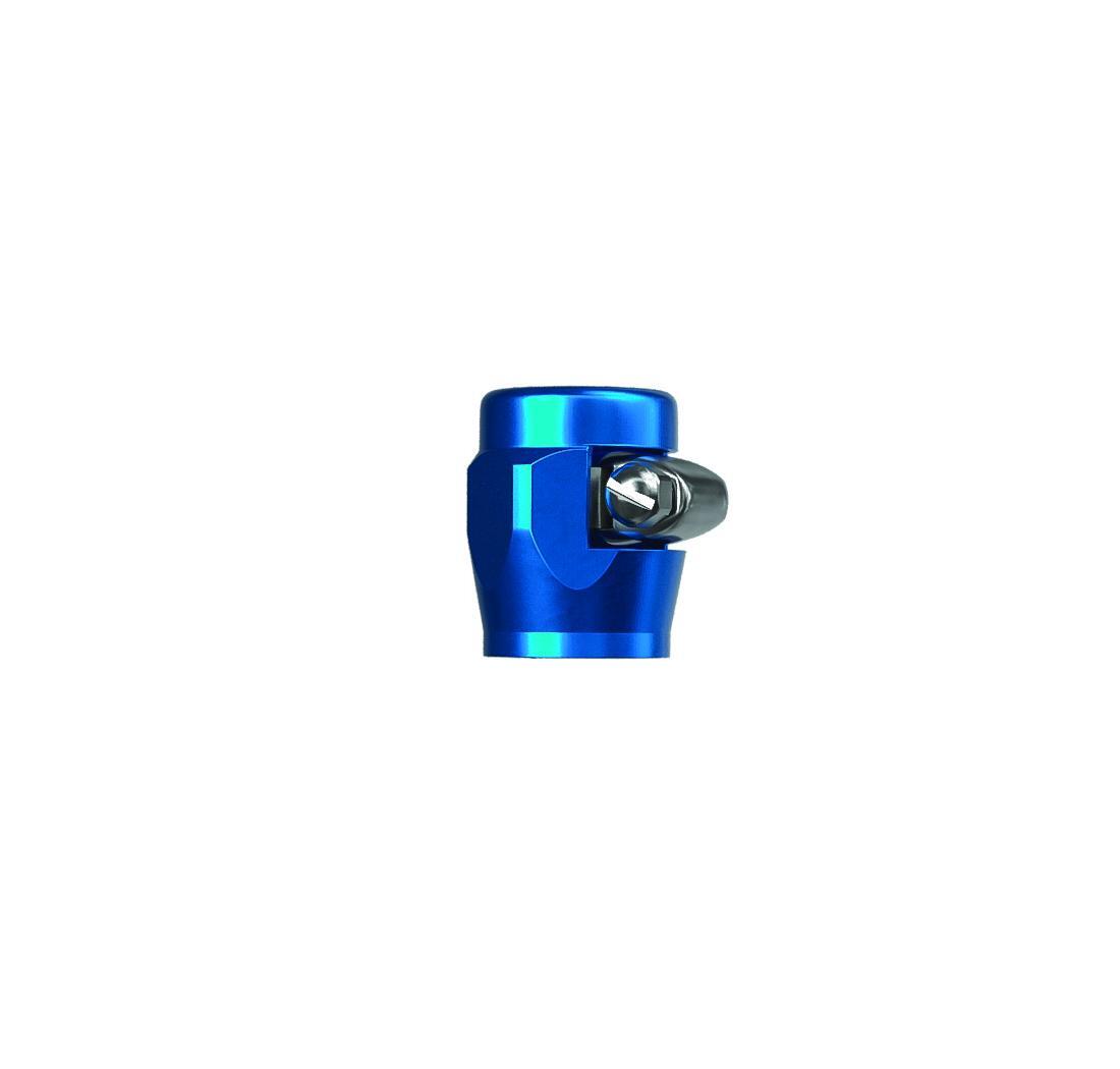 Abrazadera aluminio para tubo serie 200 - azul