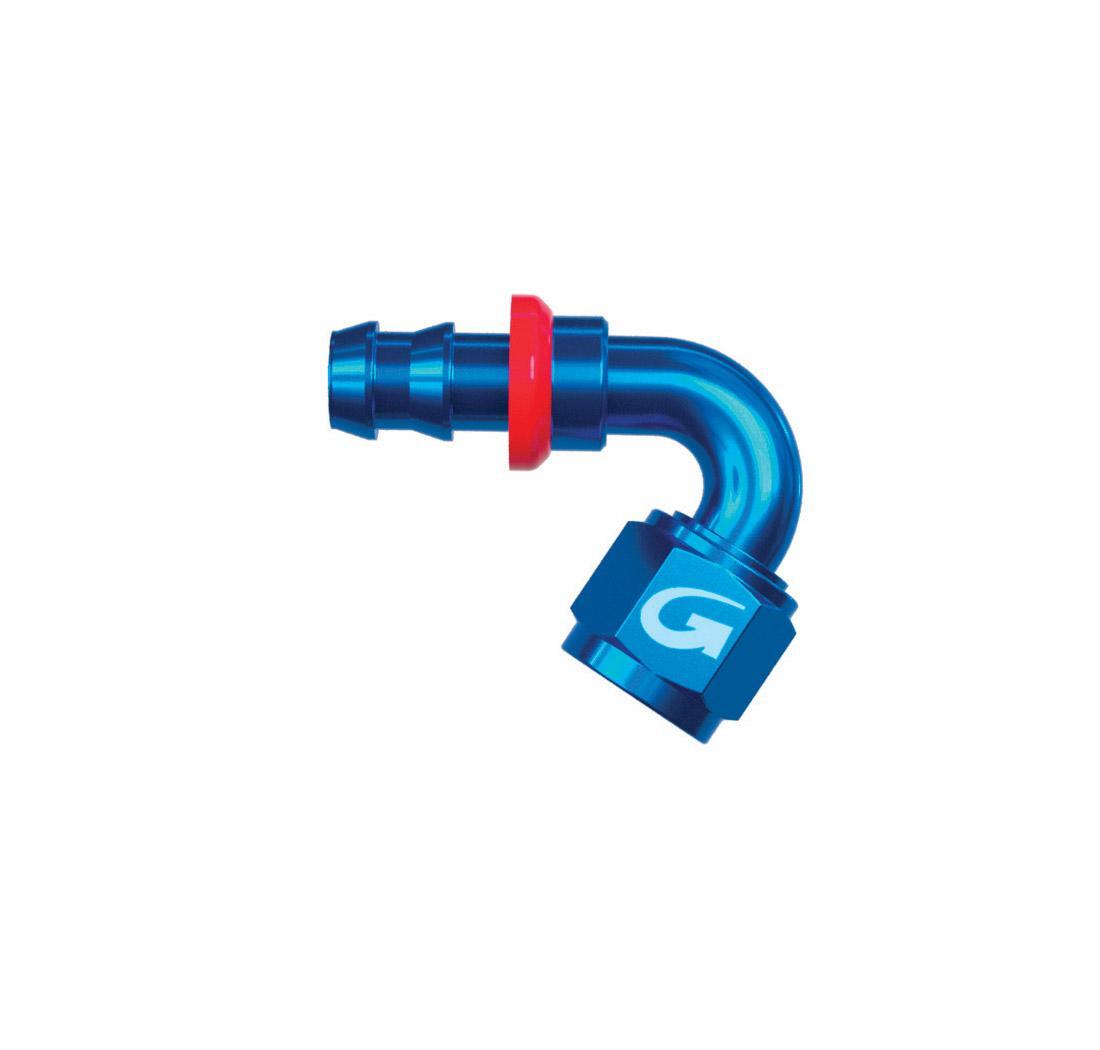 Raccordo alluminio a tubo 120° femmina - JIC 3/4 x 16