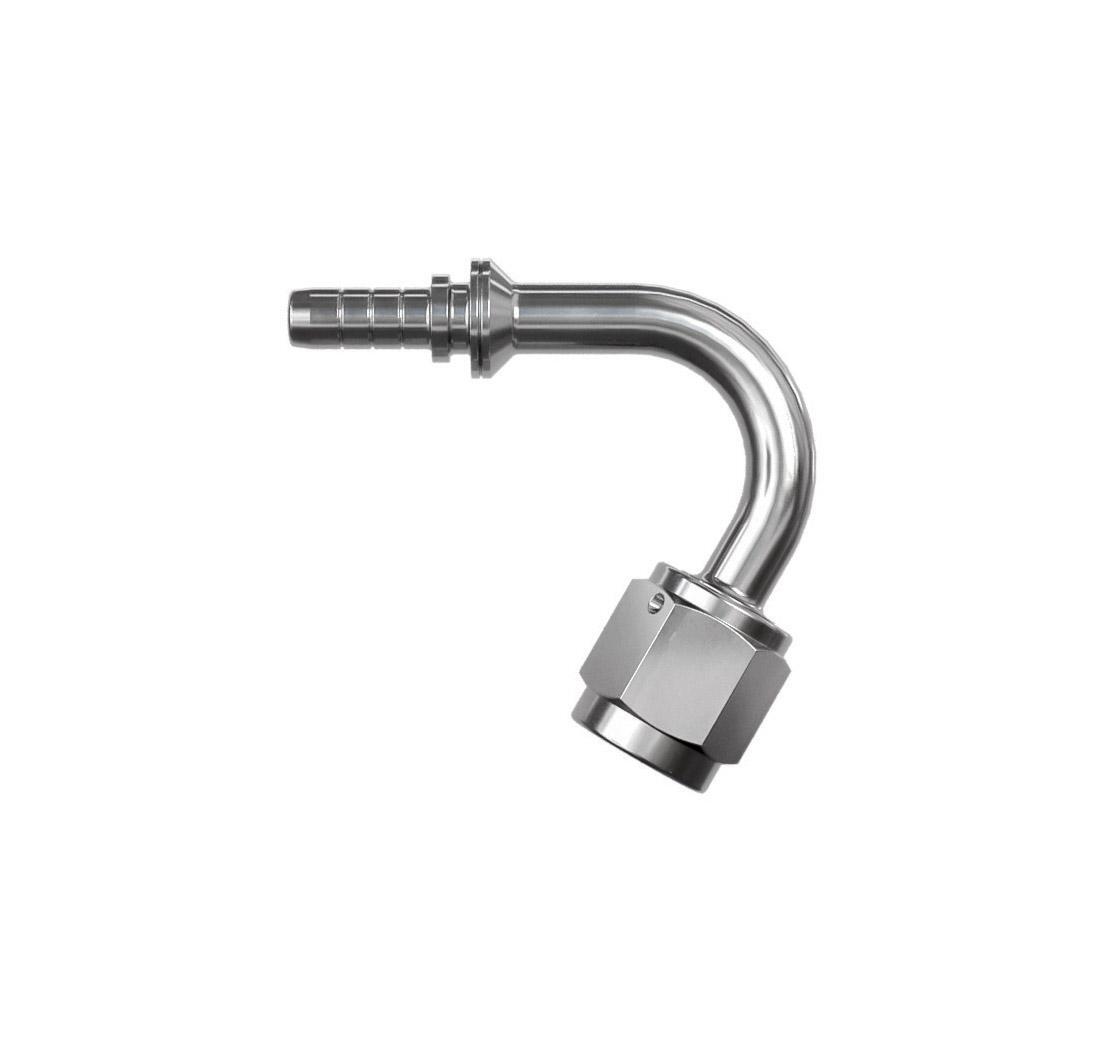 Racc. graff. inox alta pressione a tubo 120° femmina, concavo - JIC 9/16 x 18