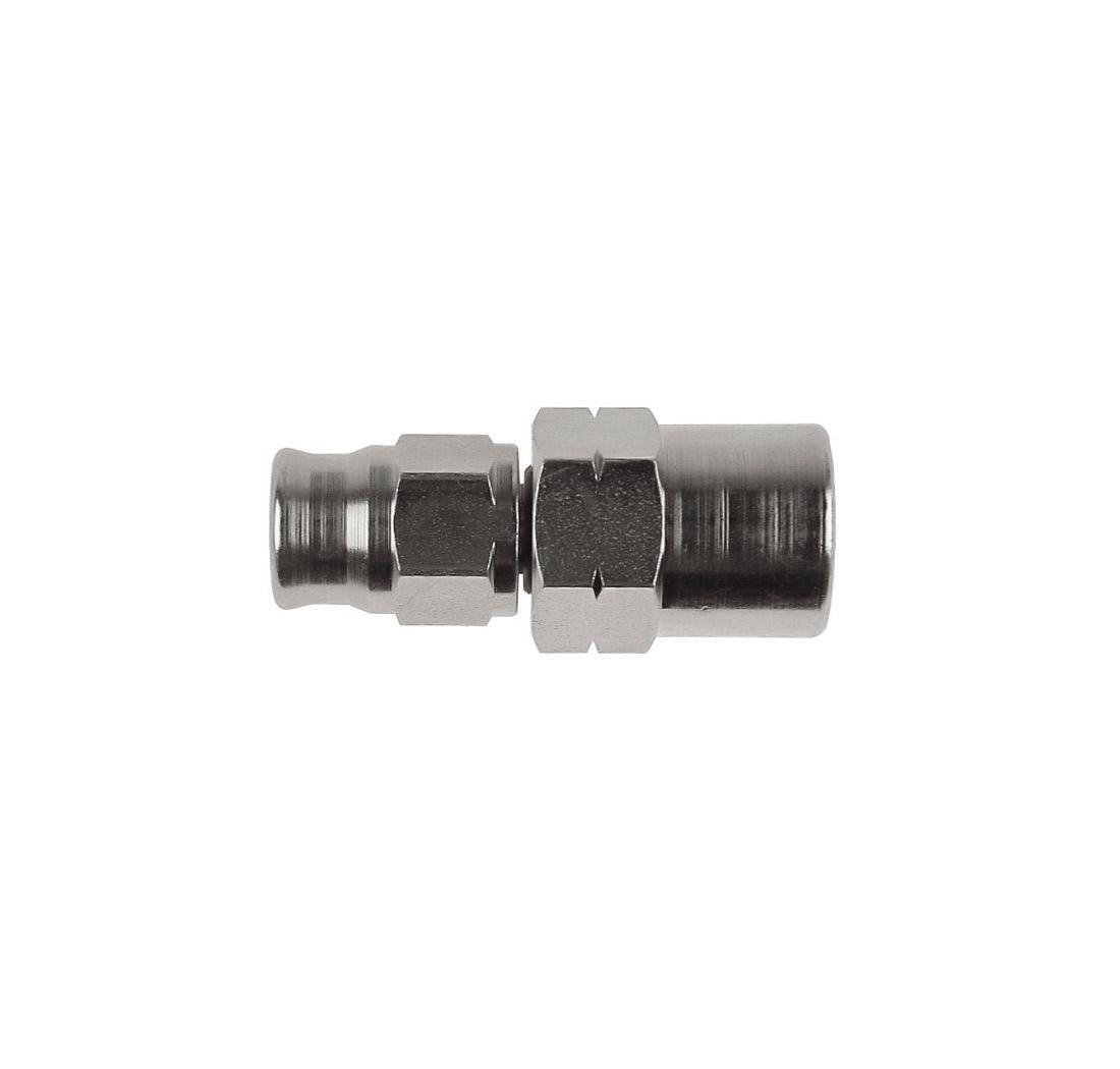 Raccordo inox dritto femmina, concavo VW/Audi - metrico 10 x 1,0