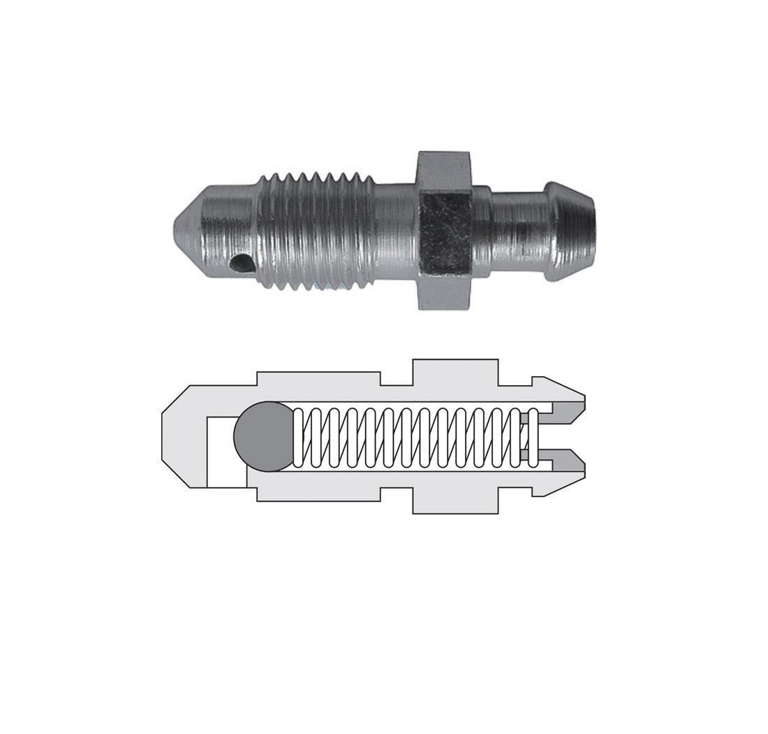 Raccordo zincato per spurgo rapido - metrico 10 x 1,0