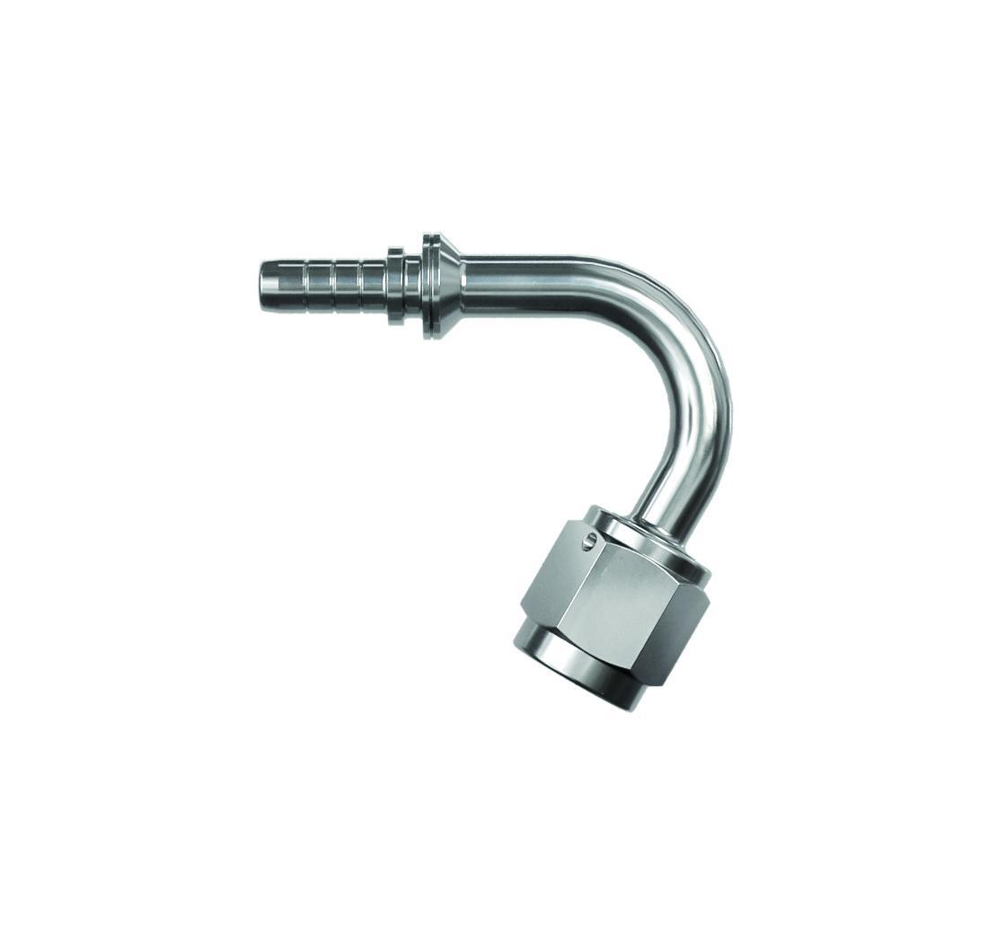 Racc. graff. inox alta pressione a tubo 120° femmina, concavo - JIC 7/16 x 20