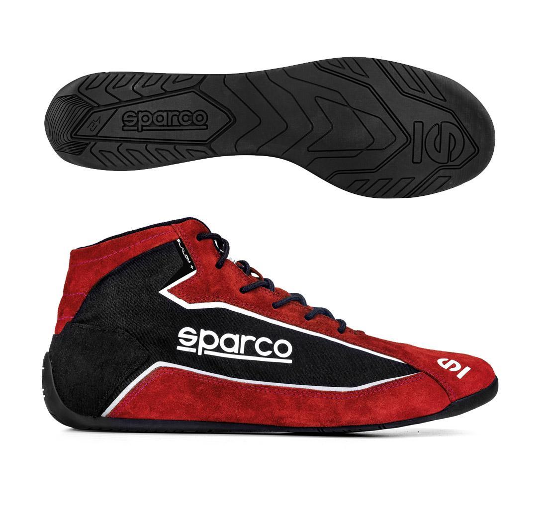 Botas SLALOM + de Sparco, rojo/negro, número 35