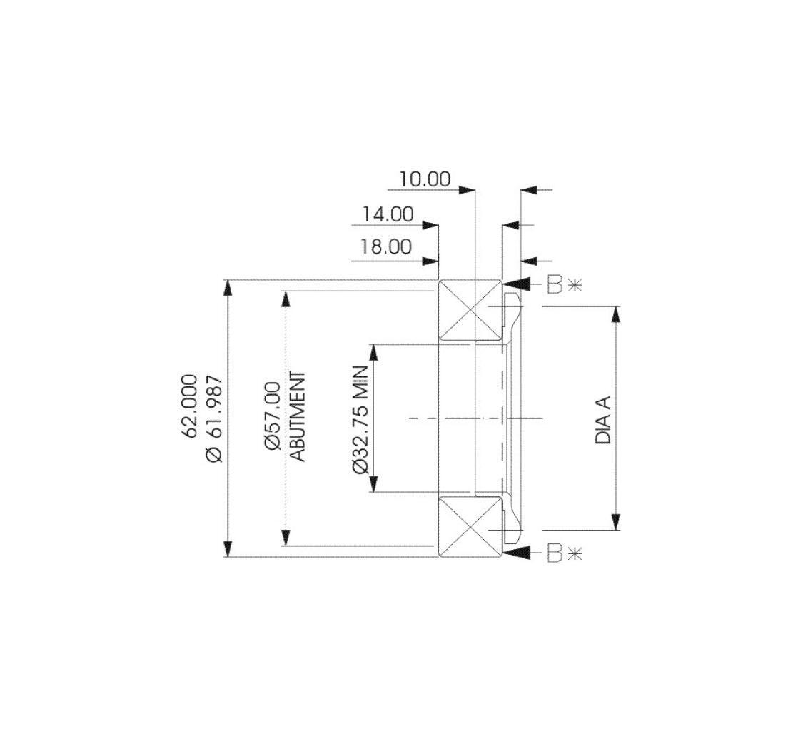 Rodamiento cojinete de embrague, 32,75mm de Ø, A Ø 45mm