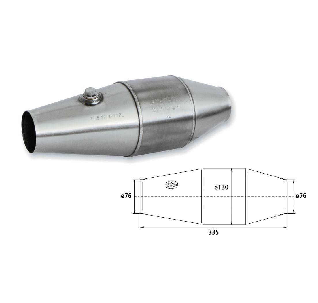 Catalizzatore Motorsport - Ø tubo 76 mm