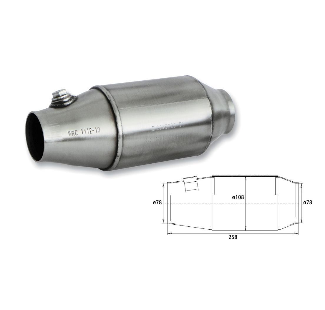Motorsport Catalytic Converter - Pipe Ø 78 mm