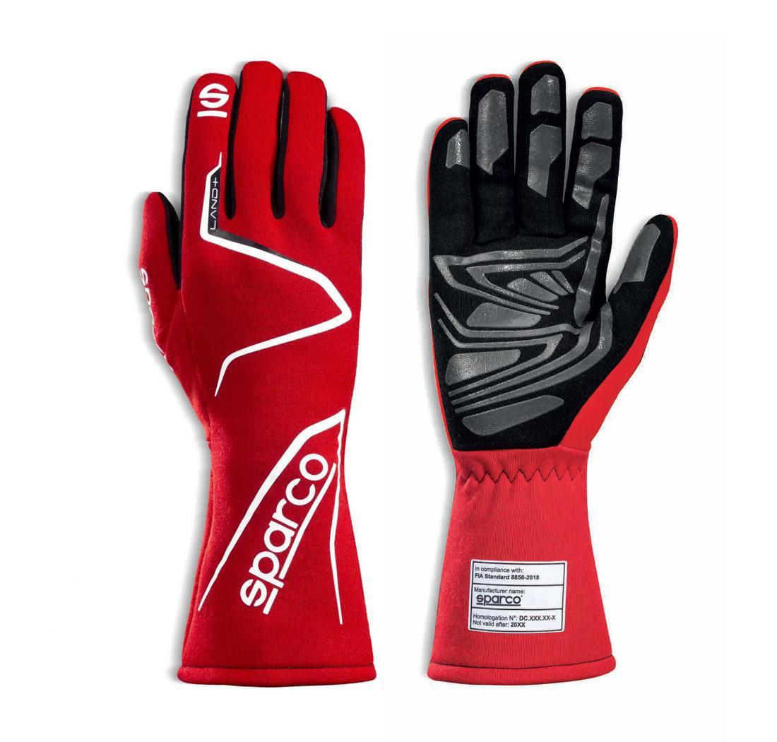 Sparco racing gloves LAND+ red - size 10
