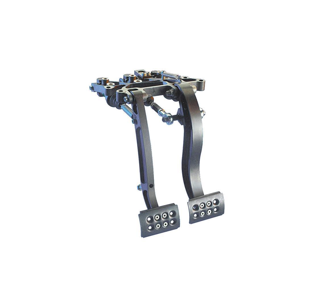 Pedaliera 2 pedali per montaggio sospeso (freno e frizione)