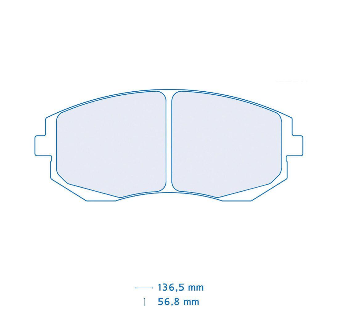 4 brake pads set - Carbone Lorraine