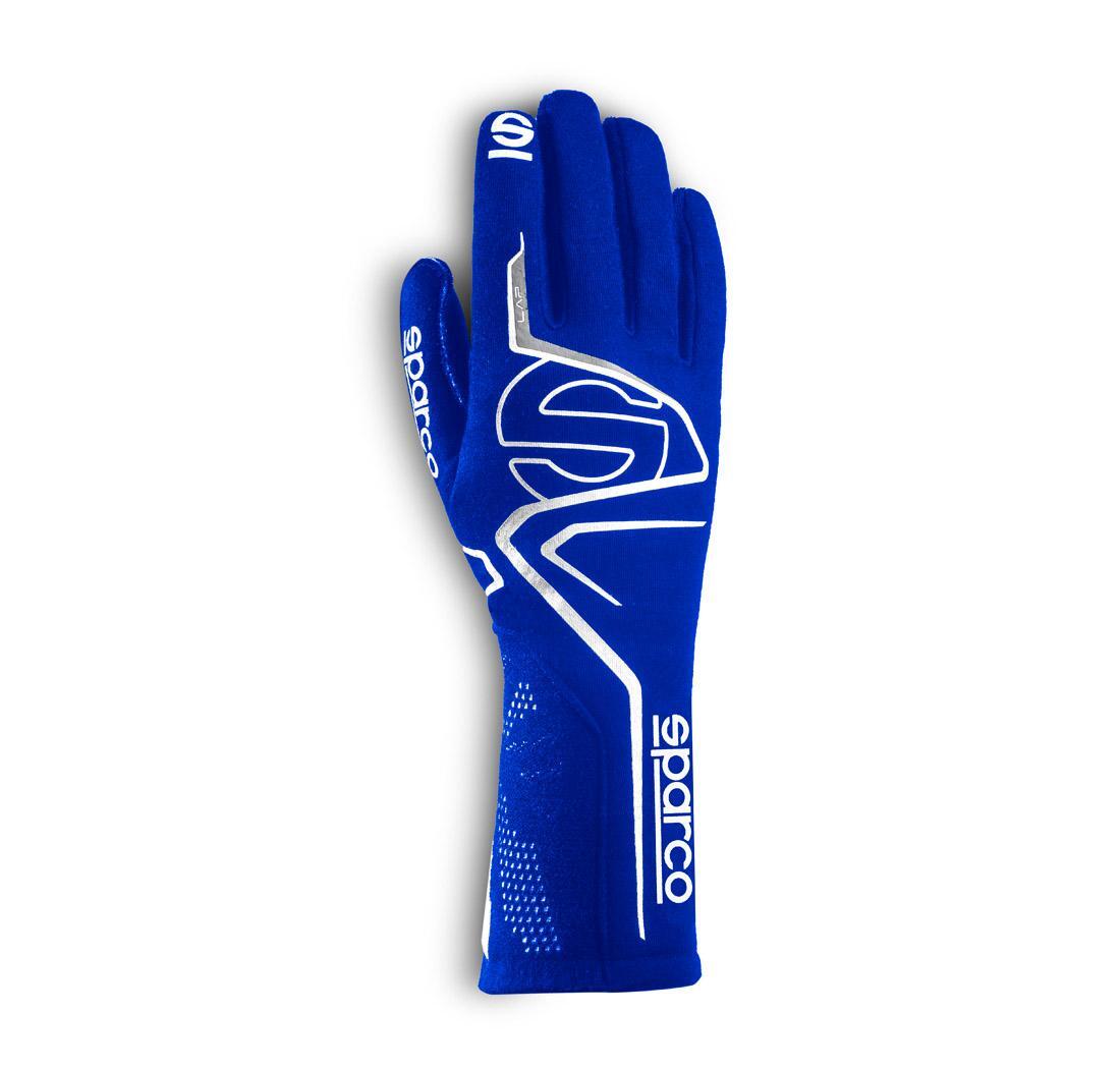 Guantes Sparco LAP 2022 azul/blanco - tamaño 07