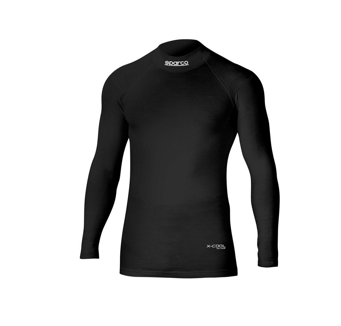 Camiseta de manga larga ignífuga SHIELD TECH de Sparco, negro, talla L-XL